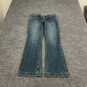 Gap Jeans Womens 4A Blue Cotton Long and Lean Flare Denim Y2K Boho